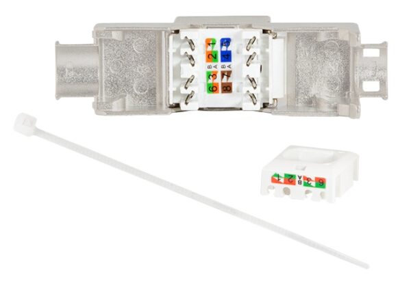 Produktbild MVT 200 106.500  -  Cat.8.1 RJ45 Keystone Anschlussmodul, geschirmt, STP 2226 AWG, Set à 500 Stück